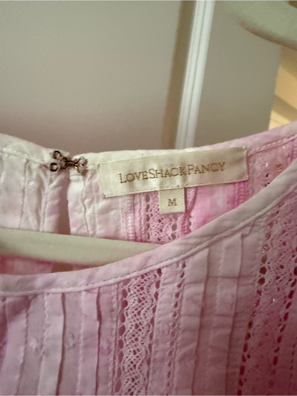 LoveShackFancy Pink Ruffled Mini Dress - Picture 3 of 5